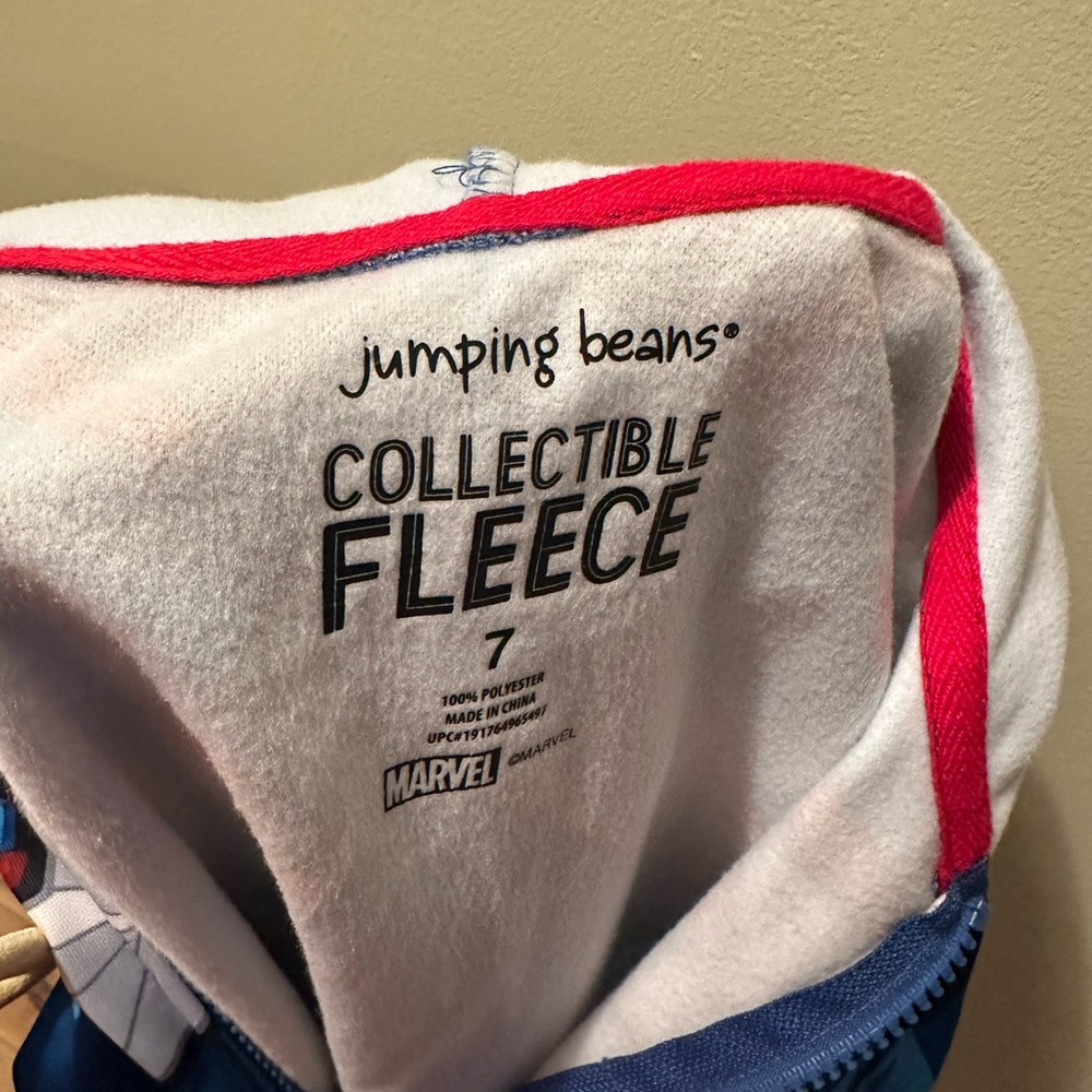Jumping Beans Marvel Fleece Jacket - Red, White, Blue